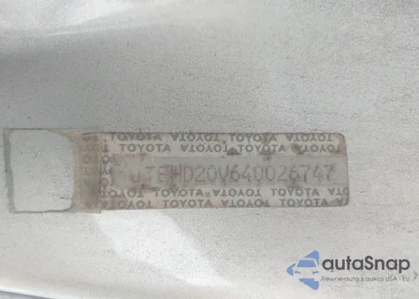 2004 Toyota Rav4 z USA, uszkodzony, nr VIN JTEHD20V640026747